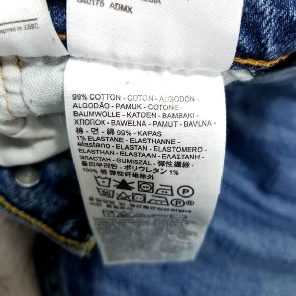 Levis Jeans Mens 33x30 Blue 511 Regular Straight Dark Wash American Denim - Picture 10 of 14